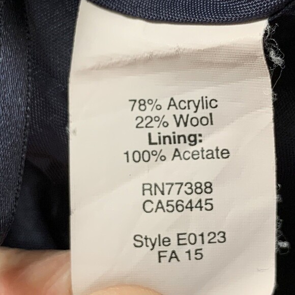 J Crew Factory Striped Flare Short Skirt Women Size 6 Wool Blend Lined Zip Back - Picture 8 of 9